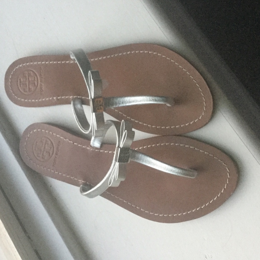 Tory Burch Leighanne Sandal Silver 8.5